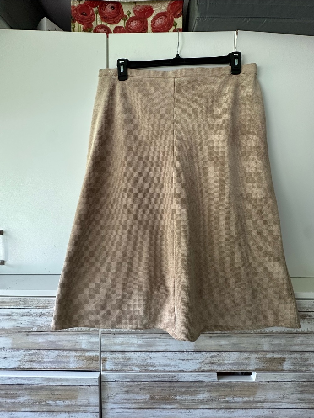 👗🤎 Marks & Spencer Camel A-Line Midi Skirt UK 18 US 14 Classic
